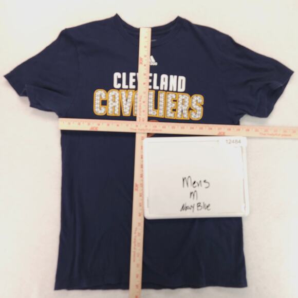 Adidas Cleveland Cavaliers Graphic Basketball T Shirt Mens Size Medium M Blue - Picture 5 of 9